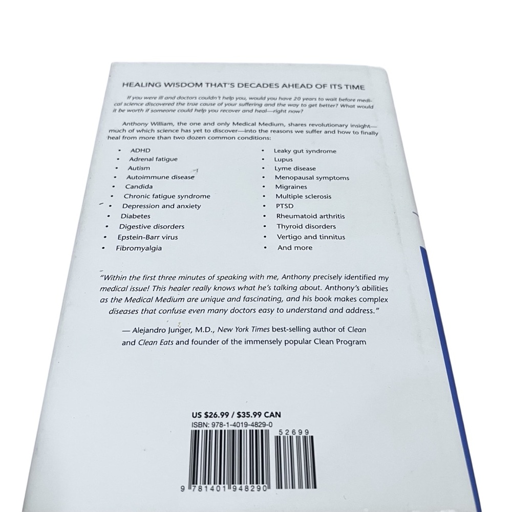 MEDICAL MEDIUM Author Anthony William Hardback Book - Picture 4 of 7